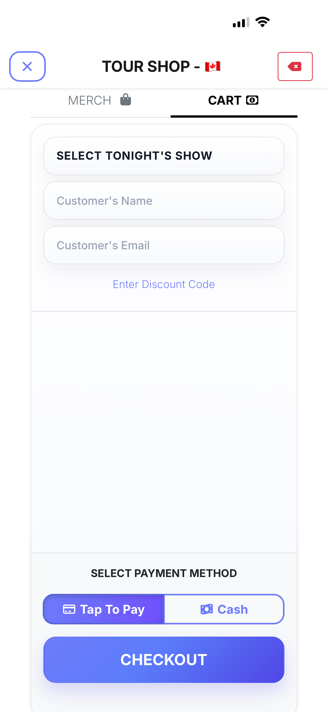 MerchTapp app mockup